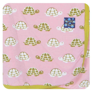 Girls Swaddling Receiving Blanket, Lotus Turtle Swaddling Blankets