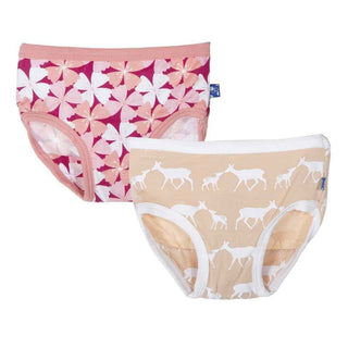 Girls Underwear (Set of 2), Apple Blossom & Doe and Fawn Toddler Underwear