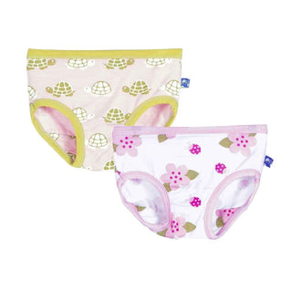 Girls Underwear (Set of 2), Lotus Turtle & Natural Ladybug Toddler Underwear