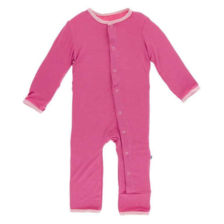 Holiday Layette Applique Coverall - Flamingo Rainbow Baby Baby & Toddler Sleepwear