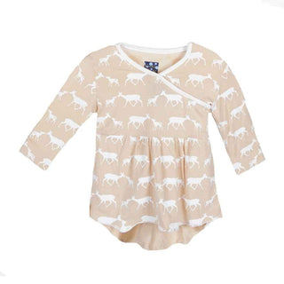 Long Sleeve Kimono HiLo Tee, Doe and Fawn Baby & Toddler Tops