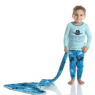 Long Sleeve Piece Print Pajama Set - Amazon Cowboy Baby & Toddler Sleepwear