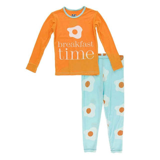 Long Sleeve Piece Print Pajama Set - Iceberg Eggs Baby & Toddler Sleepwear