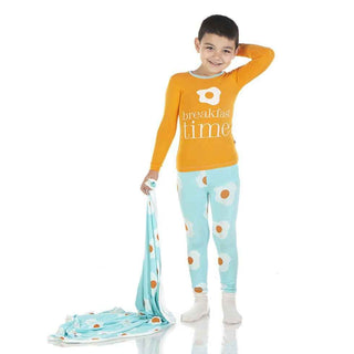 Long Sleeve Piece Print Pajama Set - Iceberg Eggs Baby & Toddler Sleepwear