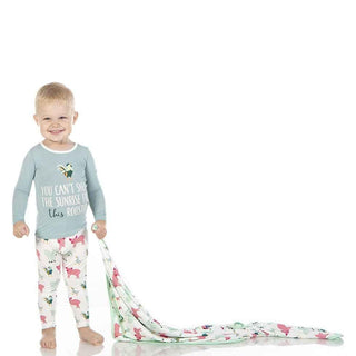 Long Sleeve Piece Print Pajama Set - Natural Farm Animals Baby & Toddler Sleepwear