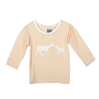 Long Sleeve Piece Puff Tee, Doe and Fawn Baby & Toddler Tops