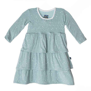 Long Sleeve Ruffle Dress - Jade Shooting Stars Baby & Toddler Dresses