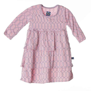 Long Sleeve Ruffle Dress - Sweet Pea Lattice Baby & Toddler Dresses