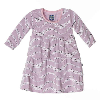 Long Sleeve Ruffle Dress - Sweet Pea Schooling Fish Baby & Toddler Dresses