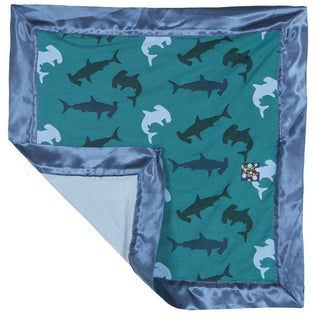 Lovey Blanket- Lagoon Hammerhead Swaddling & Receiving Blankets