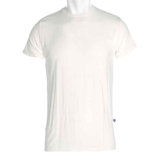 Men's Basic Short Sleeve Tee, Natural Shirts & Tops