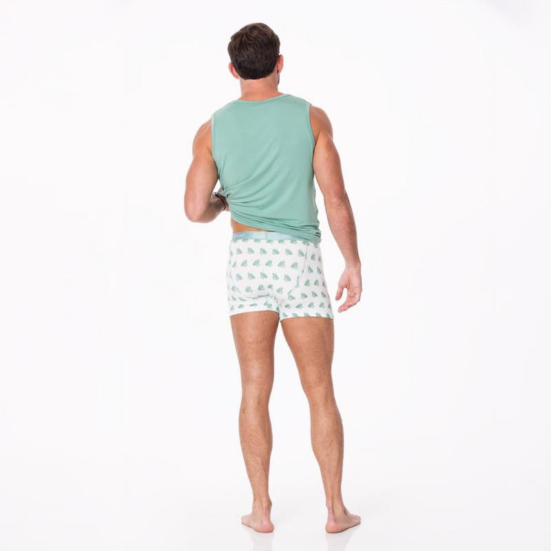 Kickee Pants Bamboo Men's Boxer Brief - Natural Frog Prince – Baby