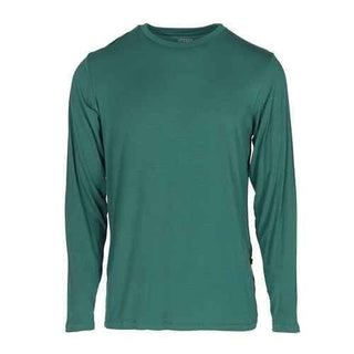 Men'sSolid Long Sleeve Basic Tee, Ivy Shirts & Tops