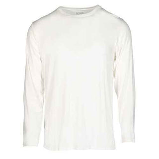 Men'sSolid Long Sleeve Basic Tee, Natural Shirts & Tops