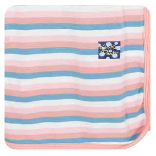 Newborn Swaddling Blanket- Girl Salty Sea Stripe Swaddling Blankets