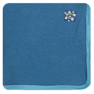 Newborn Swaddling Blanket- Twilight with Blue Moon Trim Swaddling Blankets