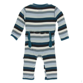 Print Coverall with Snaps - Meteorology Stripe Baby & Toddler Sleepwear