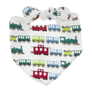 Print Dog Bandana - Natural Toy Train Dog Apparel