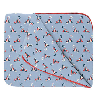 Print Fluffle Throw Blanket - Pond Tents Swaddling & Receiving Blankets