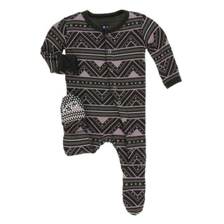 Print Footie with Snaps - African Pattern Baby & Toddler Sleepwear