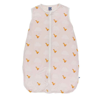 Print Lightweight Sleeping Bag - Macaroon Puddle Duck Baby & Toddler Sleepwear