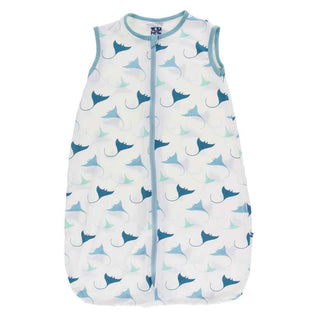 Print Lightweight Sleeping Bag - Natural Manta Ray Baby & Toddler Sleepwear