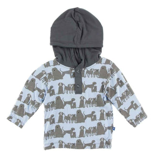 Print Long Sleeve Hoodie Tee - London Dogs Baby & Toddler Outerwear