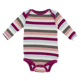 Print Long Sleeve One Piece - Geology Stripe Baby One-Pieces