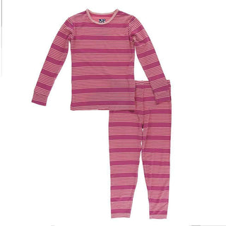 Print Long Sleeve Pajama Set - Calypso Agriculture Stripe Baby & Toddler Sleepwear