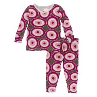 Print Long Sleeve Pajama Set - Falcon Agate Slices Baby & Toddler Sleepwear