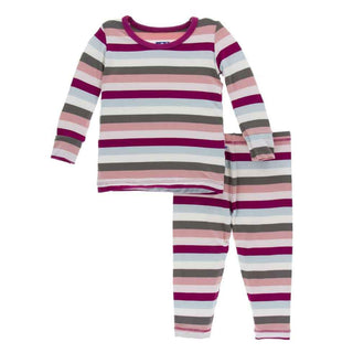 Print Long Sleeve Pajama Set - Geology Stripe Baby & Toddler Sleepwear