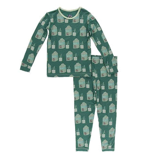 Print Long Sleeve Pajama Set - Ivy Milk Baby & Toddler Sleepwear