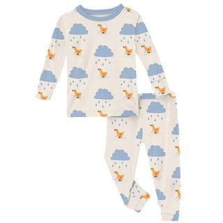 Print Long Sleeve Pajama Set - Natural Puddle Duck (15ANV) Baby & Toddler Sleepwear