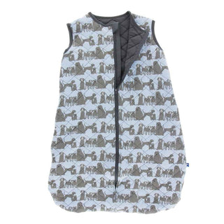 Print Quilted Sleeping Bag - London Dogs with Stone Baby & Toddler Sleepwear