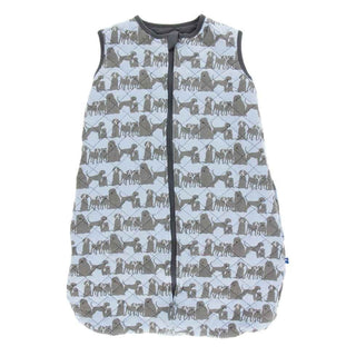 Print Quilted Sleeping Bag - London Dogs with Stone Baby & Toddler Sleepwear