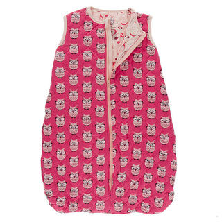 Print Quilted Sleeping Bag - Taffy Wise Owls/Peach Music Class Baby & Toddler Sleepwear