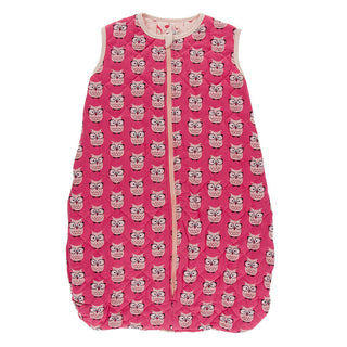 Print Quilted Sleeping Bag - Taffy Wise Owls/Peach Music Class Baby & Toddler Sleepwear