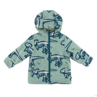 Print Bamboo Sherpa-Lined Raincoat - Shore T-Rex Dig Baby & Toddler Outerwear