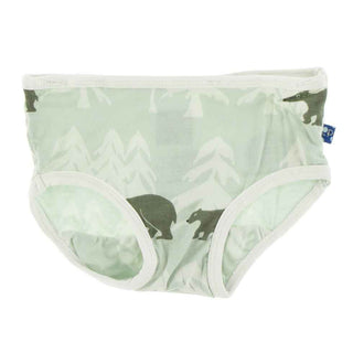 Print Single Underwear - Aloe Bears and Treeline Toddler Underwear