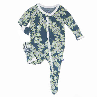 Ruffle Footie Pajama - Peacock Tree Canopy Baby & Toddler Sleepwear