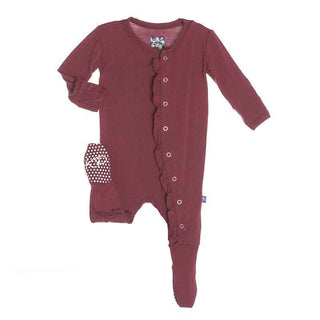 Ruffle Footie, Scarlet Baby & Toddler Sleepwear