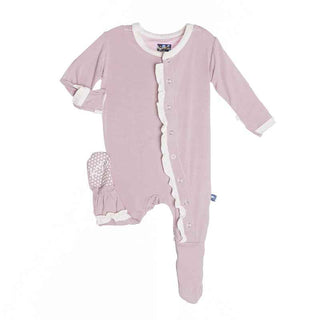 Ruffle Footie w/ Contrast Trim, Sweet Pea Baby & Toddler Sleepwear