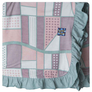 Ruffle Stroller Blanket - Land Quilt Swaddling & Receiving Blankets