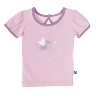 Short Sleeve Applique Puff Tee, Lotus Baby Fairy Baby & Toddler Tops