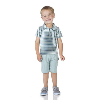 Short Sleeve Boys Polo Shirt, Boy Animal Stripe Baby & Toddler Tops