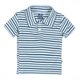 Short Sleeve Boys Polo Shirt, Boy Animal Stripe Baby & Toddler Tops