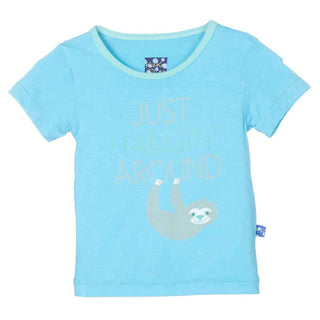 Short Sleeve Piece Print Tee , Just Hangin' Around Baby & Toddler Tops