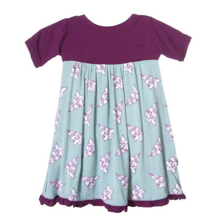 Short Sleeve Swing Dress, Jade Paper Airplanes Baby & Toddler Dresses