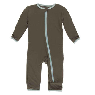 Solid Coverall with Zipper - Falcon with Spring Sky Baby & Toddler Sleepwear