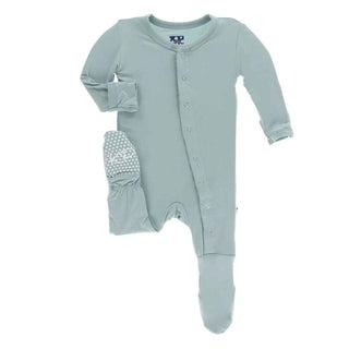 Solid Footie with Snaps EH - Jade Baby & Toddler Sleepwear